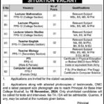 Latest Jobs 2024 In Air Base Inter College Mushaf, Sargodha - Join PAF