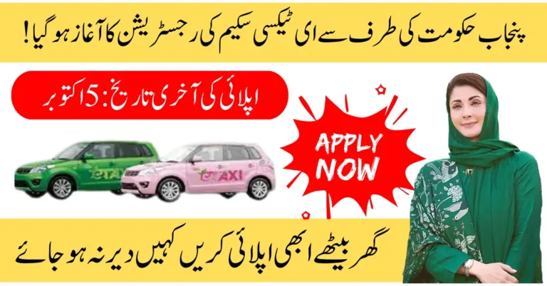 Apply for Punjab Green E-Taxi Scheme 2025 – Complete Registration Guide